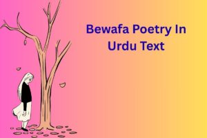 Bewafa Poetry In Urdu Text