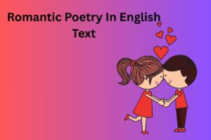 Romantic Poetry In English  Text